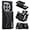 Black, variant on for Oneplus 1+ 9 Pro Phone Case, Strong Magnetic Detachable Card Holder, Full Protection Business Back Cover, Shell with Soft Lining, Coin Purse with Stand Function