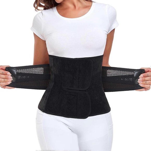 Abdominal Binder, Postpartum Belly Band With Lightweight Fabric And Breathable Material, Double Pull Mechanism Ensures Secure Compression For Women's
