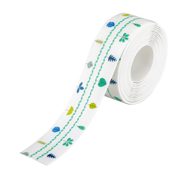 Advancent Cinta de sellado de esquina de 3,2 m/rollo de 3,8 cm para baño, cocina, ducha, fregadero, cinta de sellado de baño, tira de calafateo, pegatina Juegos de accesorios de baño No.10 Advancent HA001446-10