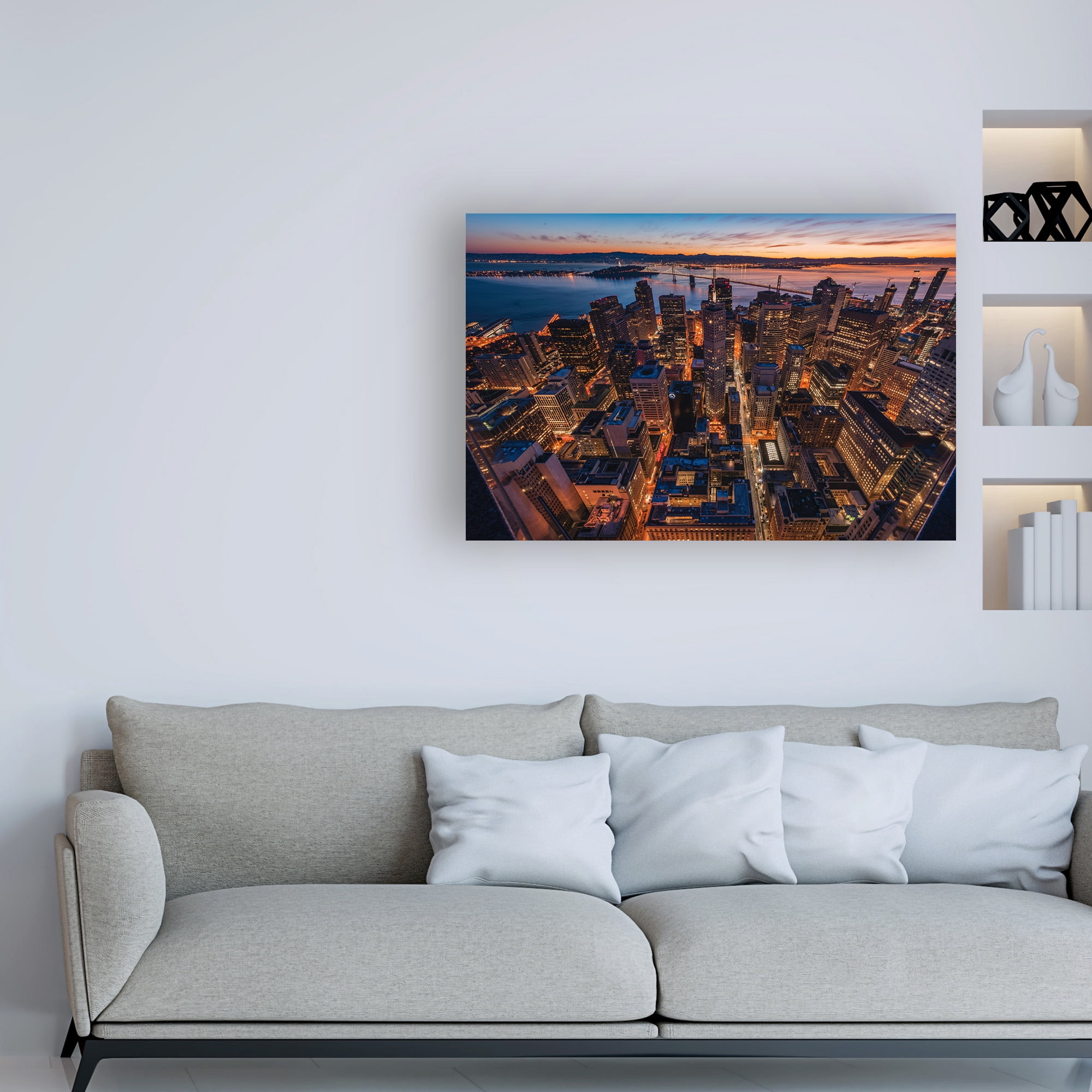 Trademark Fine Art 'Morning Look Down San Francisco' Canvas Art by Bruce Gett