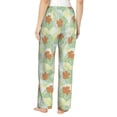 thumbnail image 3 of Balery Tropical Flowers print Women's Pajama Pants,Ultra Lightweight Pjs,Lounge Pant-XX-Large, 3 of 9