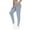 Blue, variant on Trouser Yoga Pants for Women Comfy Trendy Fitted Jogger with Pockets Yoga Pants Stretch Elastic High Waist 7/8 Length Trousers Solid Sweatpants for Ladies Gym Beach Gray