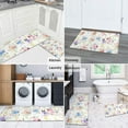 thumbnail image 5 of Pioneer Flower Floral Print Pattern Kitchen Rugs Sets Of 2,Anti Fatigue Kitchen Mat Rugs Non Slip Washable,Decorative Kitchen Floor Mats for Kitchen,Sink,Laundry,17"x30"+17"x47", 5 of 7