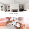 thumbnail image 3 of 52" White Smart Flush Mount Ceiling Fan with Light and Remote (3 Blades)Remote, 3 of 8