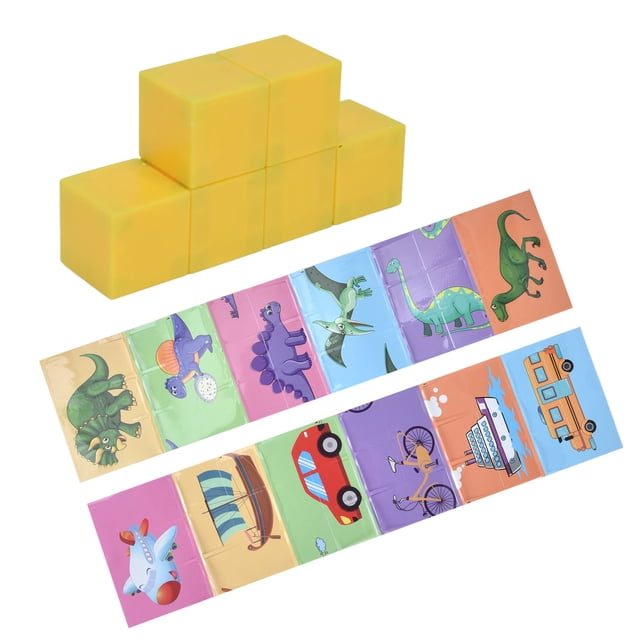 Magnetic Blocks Stacking Toy Color Matching Stacking Magnet Blocks Toy Fine Motor Skill for Home ANGGREK Otros