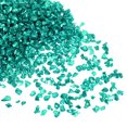 thumbnail image 1 of Triturado Vidrio Chips 100g/3.5oz 2mm-4mm Irregular Metálico Brillante Vidrio para Artesanía Bricolaje Jarrón Relleno Epoxi Resina Decoración, Cian, 1 of 5