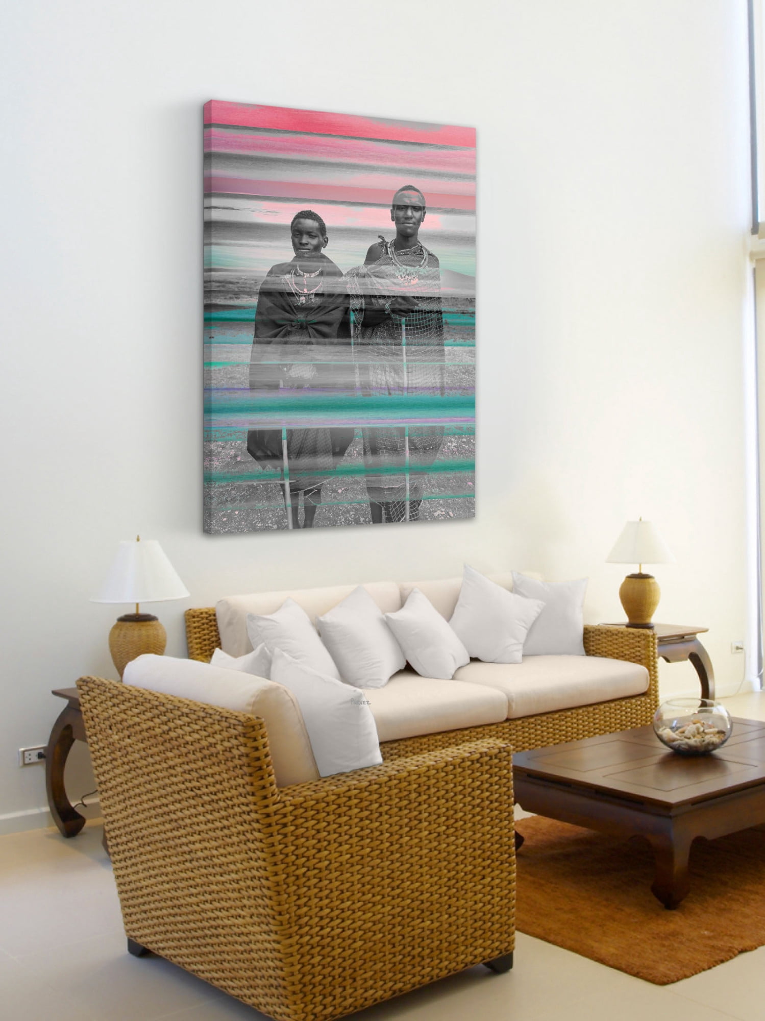 Parvez Taj "People of Africa" Print on Canvas