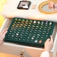 thumbnail image 3 of letairis Impact-resistant And Wide Application Velvet Ring Display Tray For All Jewelry Green 1Set, 3 of 6