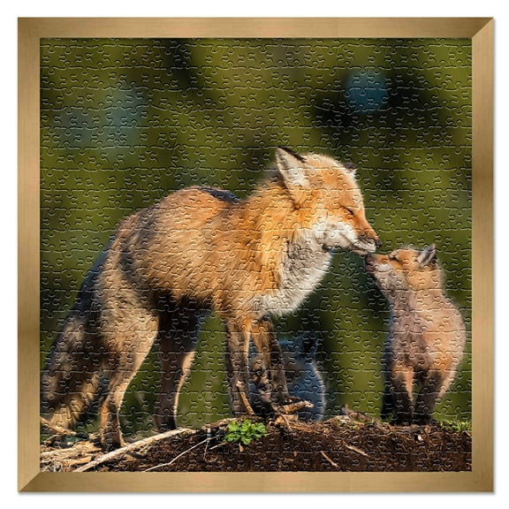 20x20 Frame for Jigsaw Puzzles - Wooden Bronze Puzzle Frame For Puzzles Measuring 20x20 Inches