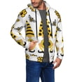thumbnail image 2 of Uemuo Sunflower Gnome for Men's Fashion Full-zip Hoodies & Sweatshirts with Kangaroo Pocket, Zip-up Hooded Sweatshirt, Moisture Wicking & Breathable-XX-Large, 2 of 5