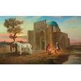 thumbnail image 2 of Chairudinov, A. 18x12 White Modern Wood Framed Museum Art Print Titled - Mosque, 2 of 4