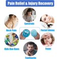 thumbnail image 2 of WWS-Reusable Round Ice Packs with Cloth Backing and Wrist Strap for Injuries, Round Hot Cold Packs for Face, Kids Boo Boo, Headache, Tired Eyes, Wisdom Teeth - Blue (3 Pack 4.7"X4.7"), 2 of 4