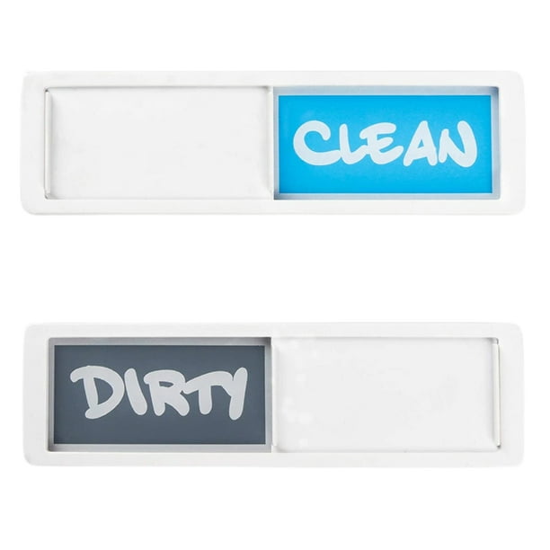 Clean Dirty Sign Dish Washer Indicator Sign NonScratch Sliding