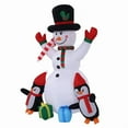 thumbnail image 3 of 5.7Ft Christmas Snowman & Penguin Inflatable Blow Ups Outdoor Christmas Decorations with LED Lights for Indoor/Outdoor Yards, Gardens, Lawns,Xmas Snowman and Penguins Decoration, 3 of 4