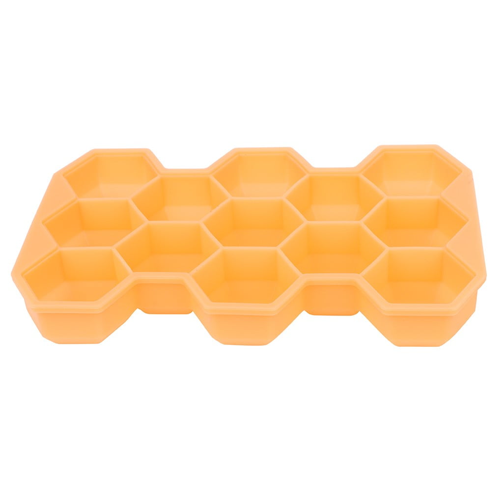 MPWEGNP Faveolate Shape IceCube Maker Ice Tray IceCube Storage Containers Ice Melt down 12