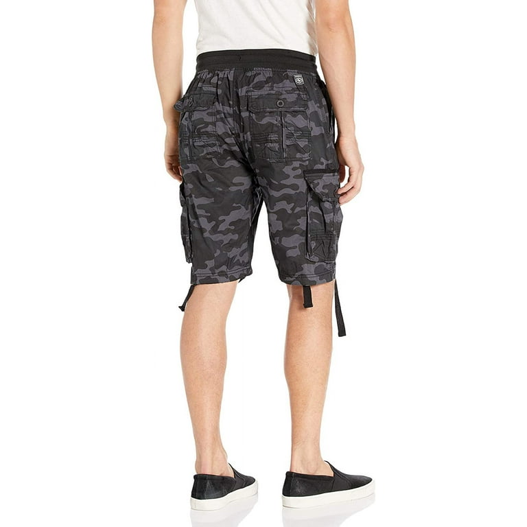 Young Mens Southpole Fine Twill Cargo Shorts Black Walmart