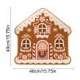 thumbnail image 3 of Christmas Doormat Gingerbread House Christmas Welcome mat, Gingerbread Natural Coir Non-Slip Christmas Doormat Welcome Mat for Front Porch Entryway Outdoor Holiday Home Decor, 3 of 6