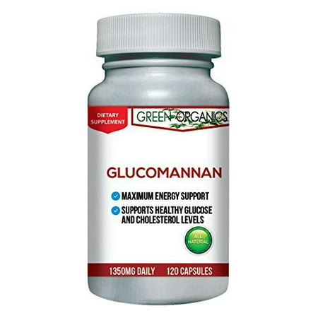 Glucomannan Capsules with Konjac Root Powder for Weight Loss and Appetite Suppression by Green