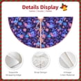 thumbnail image 3 of Sikiie Skull daisy purple Nativity Christmas Tree Skirt, Jesus Christian Winter Holiday Tree Mat Decoration(30-48IN)48", 3 of 6