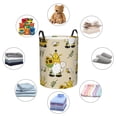 thumbnail image 4 of Balery Gnomes Bees And Sunflowers Cesta de ropa redonda con asas, impermeable, independiente, para ropa, juguetes, dormitorio y familia-Small, 4 of 6