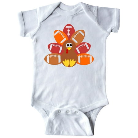 

Inktastic Thanksgiving Cute Football Turkey Gift Baby Boy or Baby Girl Bodysuit