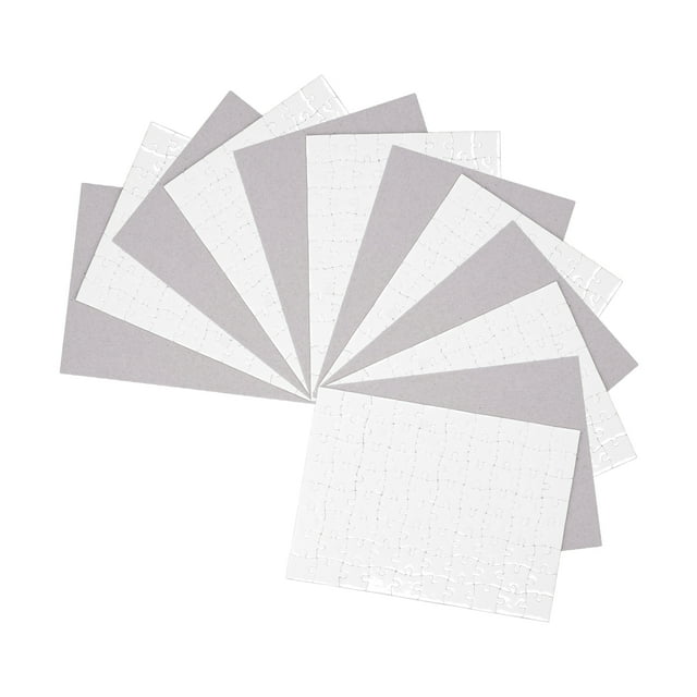 Rompecabezas de sublimación, juego de 6 piezas en blanco para sublimación, impresión con prensa térmica, manualidades, rompecabezas en blanco para sublimación para niños, diseño elevado