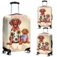 thumbnail image 2 of Happy Mother's Day Proud Vizsla Mom Travel Luggage Cover Vizslas Dog Lover Gifts Idea Suitcase Dust Protective Decor - 03003, 2 of 5