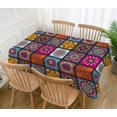 thumbnail image 2 of Mandala Bohemia Tablecloth Rectangle Colorful Table Cloth for Indian Holiday Party Decoration Hippy Boho Home Kitchen Decor-60×84 inch, 2 of 5