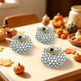 thumbnail image 6 of WKSCLPAI Halloween Knitted Pumpkin Decoration Gray Color Thanksgiving Festival Party Home Shelf Tabletop Display Ornament, 6 of 7