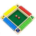 thumbnail image 3 of Deluxe Four Sided 10 Numbers Shut The Box Board Game Set Toy Dice Party Club Drinking Games for Adults Families 4 Color, 3 of 5