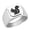 Silver, variant on Squirrel Stainless Steel Signet Ring