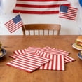thumbnail image 4 of Red and White Striped Paper Napkins Set,Features Carnival Circus Party Cocktail Napkin Design,Perfect for Bridal Shower Wedding Holiday Birthday Party Supplies and Decorations, 4 of 5