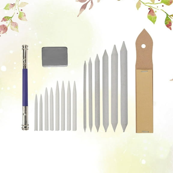 SOPOTUTU Back to School Sketch Tool Blending Paper Stumps Paper 17 Pieces