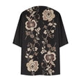 thumbnail image 5 of Feancey Boho Floral Kimono Cardigans for Women 3/4 Sleeve Casual Loose Fit Chiffon Tops Open Front Lightweight Beach Cover Up for 2026 Summer Gift Multicolor XXL, 5 of 6