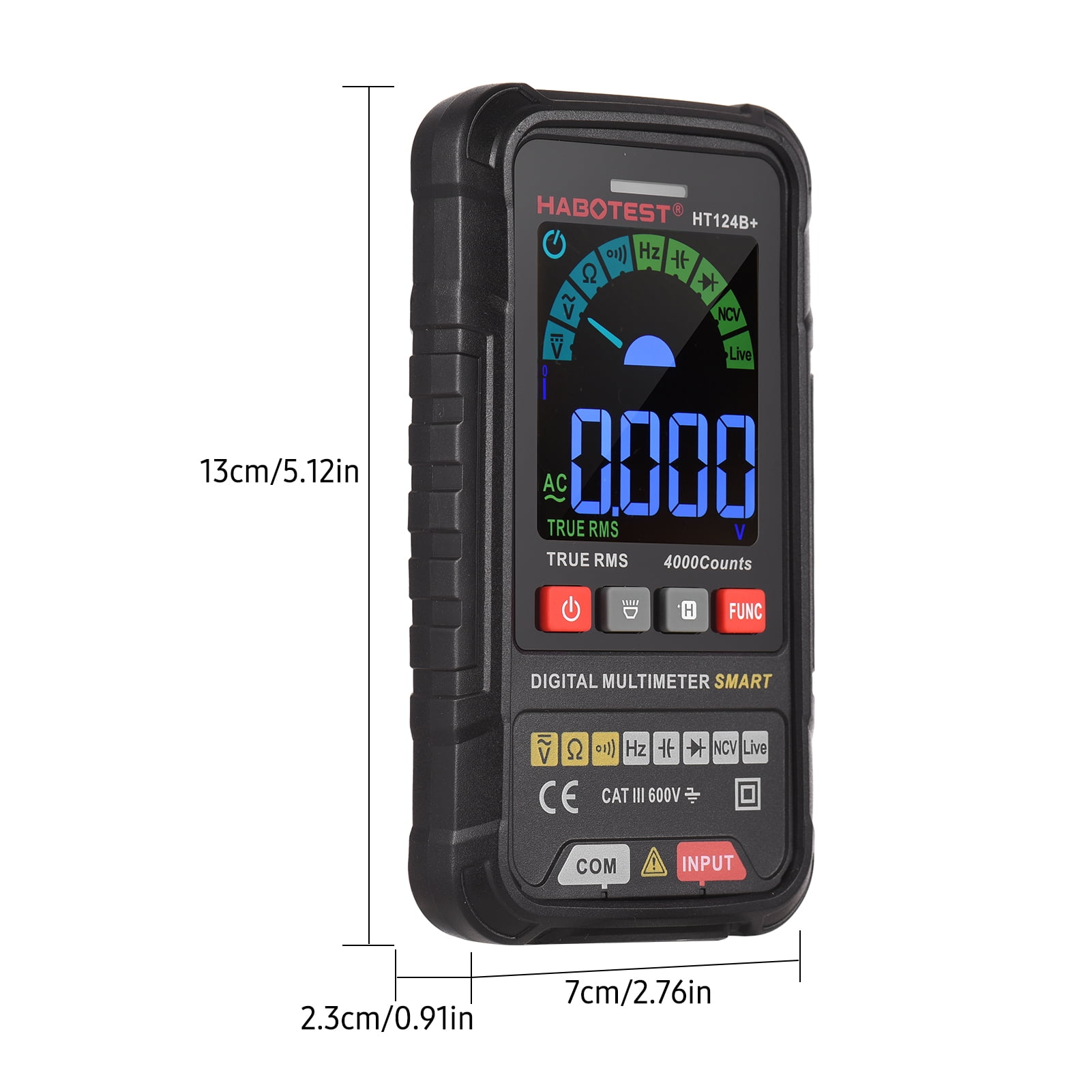 Multimeters,Live Wire Tester 4000 Rms 600v Wire Tester With Color Screen Nvc Live Wire With Lcd Color Diode Nvc Live 600v Resistance Continuity Rms 600v Resistance Siuke Qudai With L Color