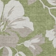 thumbnail image 3 of HomeRoots 668003 8 x 10 ft. Olive Green & Gray Floral Transitional Washable Machine Made Rectangle Area Rug with UV Protection, 3 of 9
