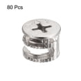 thumbnail image 3 of Uxcell Cam Lock Nuts for Furniture, 80 Pack 14.6x11.3mm Joint Connector Locking Nuts Furniture Connecting Cam Fittings, 3 of 5