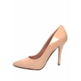 thumbnail image 2 of Scheme Women's Classic Slip On Pointy Toe Stiletto High Heel Pumps Shoes ( Beige, 9 ), 2 of 2