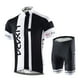 thumbnail image 1 of Conjunto de Ropa para Ciclismo LIXADA, Camiseta y Pantalón Corto para Hombre, Transpirable y Secado Rápido, Ideal para Montañismo y Bicicleta, Color Negro, Talla L (UE), 1 of 6