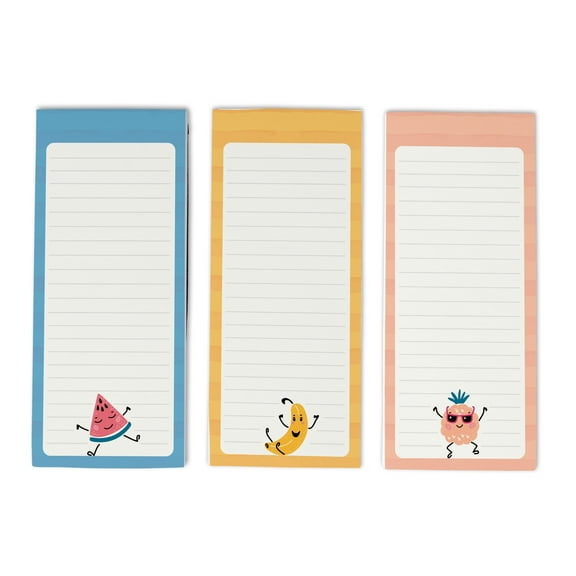 Inkdotpot Pack of 3 Magnetic Fridge To-Do List Notepads- Magnetic Memo Pads For Refrigerator-(50 Sheets Each)-H2