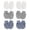 Grey-1, variant on 6 Pairs Baby Mittens No Scratch Mittens Soft Gloves Mittens for 0-6 Months Boys Girls