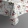 thumbnail image 5 of White Christmas Gnome and Light Pattern Square Tablecloth,Waterproof Square Table Cover,Wipeable Spillproof Washable Table Cover for Home Kitchen Party Decor 42"X42"(107x107cm), 5 of 6