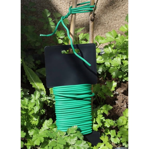 Soft Plant Wire 32.8 ft – Reusable Rubber Twist Tie for Garden Vines, Stems & Stalks, Heavy Duty TPR-Coated Flexible Support for Indoor/Outdoor Plants, Greenhouse, Home Organization