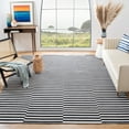thumbnail image 2 of SAFAVIEH Montauk Raeyln Geometric Cotton Area Rug, Ivory/Black, 10' x 14', 2 of 6