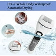 thumbnail image 6 of 13 in 1 Electric Foot Scrubber to Remove Dead Skin with 3 Roller Heads 2 Speed & Battery Display for Pedicure Kit,White, 6 of 10