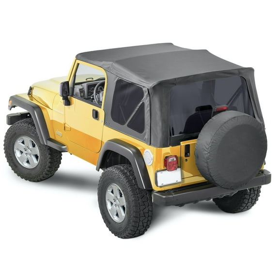 Steinjäger Tops and Covers Wrangler TJ 1997-2006 Replacement No Doors Skins, Tinted Glass Black Diamond