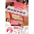thumbnail image 1 of 37-Key Kids Electronic Keyboard: Educational Musical Instrument for 4-6 Year Olds, Enhances Intelligence & Hand-Eye Coordination, Interactive Piano Toy with Table Legs, Perfect Birthday Gift (Pink, 1 of 6