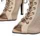thumbnail image 3 of Mujeres Sandalias Altas Sandalias Peep Toe Mesh Sandalias Boteras de baile transpirable Boties Bomba para salón de baile, 3 of 6