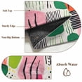 thumbnail image 6 of 2x3 Ft Entryway Area Rug, Contemporary Color Block Kitchen Rug Runner Washable Floor Mat, Striped Abstract Art Non Slip Indoor Door Mat Throw Carpet for Bathroom Living Room Bedroom, 6 of 8