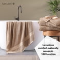 thumbnail image 4 of Juego de toallas de baño LANE LINEN, 100% algodón, extra grandes, paquete de 4, color topo, 4 of 9